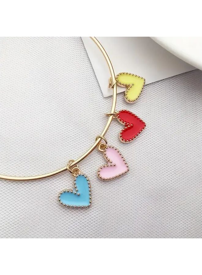 30pcs Heart Charms Alloy Pendants For DIY Jewelry Making Necklace Bracelet - Image 5